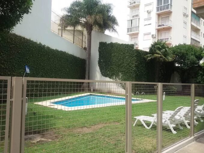 3 ambientes amueblados con amenities y gran balcon en caballito